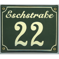 Naambord 16x20 cm horizontaal